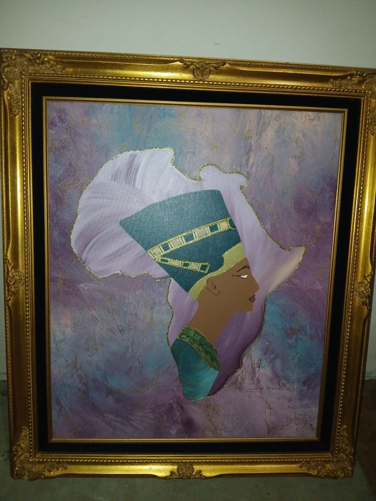 JUNE MARIE ART Nefertiti Painting 20"x24"