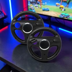 2-Pack Nintendo Wii Wheel Steering Wheel Controller Attachment Black RVL-024 New Sealed. The 2-Pack Nintendo Wii Wheel Steering Wheel Controller Attac