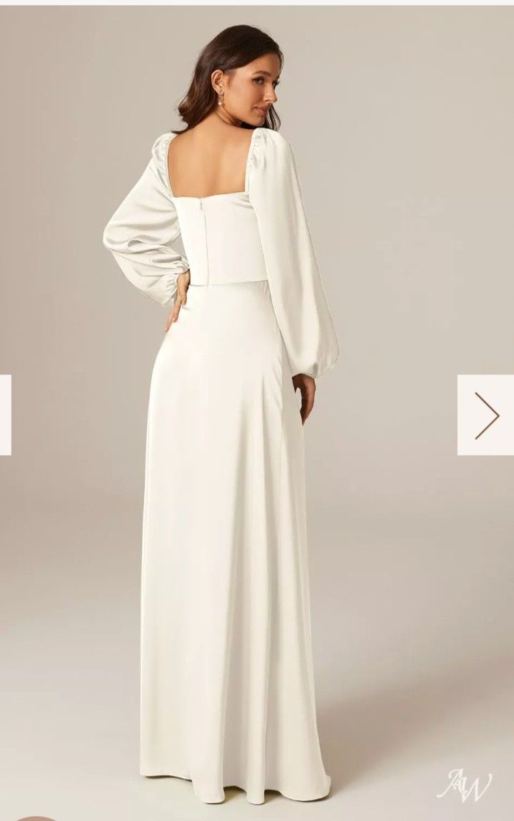 AW Bridal Florencia Dress Size 10 Ivory A Line NWOT
Condition is new without tags
Fabric Details
Satin Charmeuse
Don't miss this chance to impress g