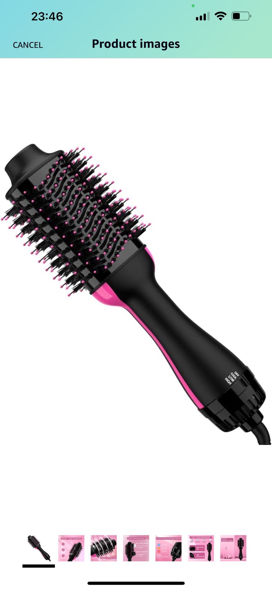 Hair Dryer Brush Blow Fryer Brush In One Hot Air Straightener Brush For All Hair
