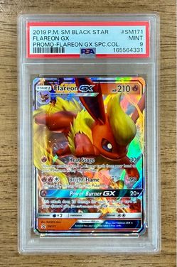 2019 Pokemon TCG FLAREON GX #SM171 SM Black Star Promo PSA 9 Full Art