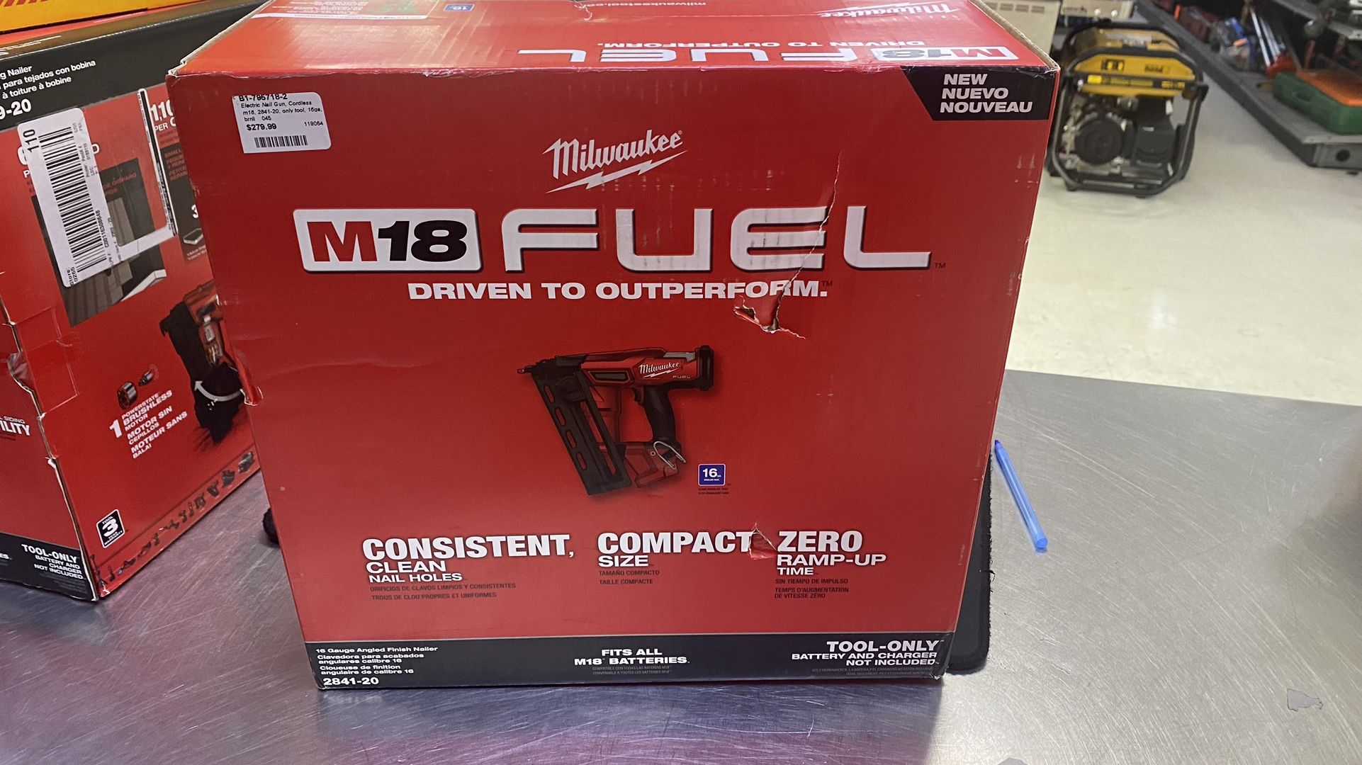 Brand New Milwaukee 16 Gauge Angled Finish Nailer