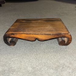 Vintage handmade wooden bonsai, stand plant stand 