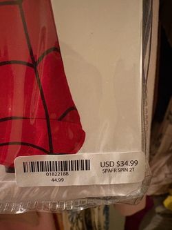 Spider-Man costume Toodler 2t
