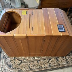 Coway Far Infrared Sauna Portable Cedarwood Personal Spa