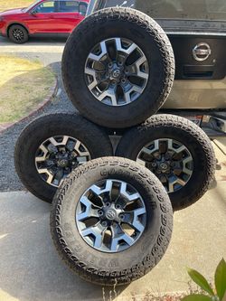 Toyota Tacoma 2023 TRD Off-Road 16-inch OEM Wheels and Goodyear Wrangler Territory Tires