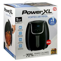 Power XL 5qt Vortex Air Fryer, Black