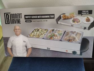 NEW!! Never Opened!! Buffet Server with Warming Trays!!