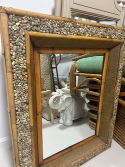 Rattan Mirror
