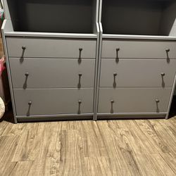 3-Drawer Dresser With Open Shelves  $150 For 2 Or $100 Each