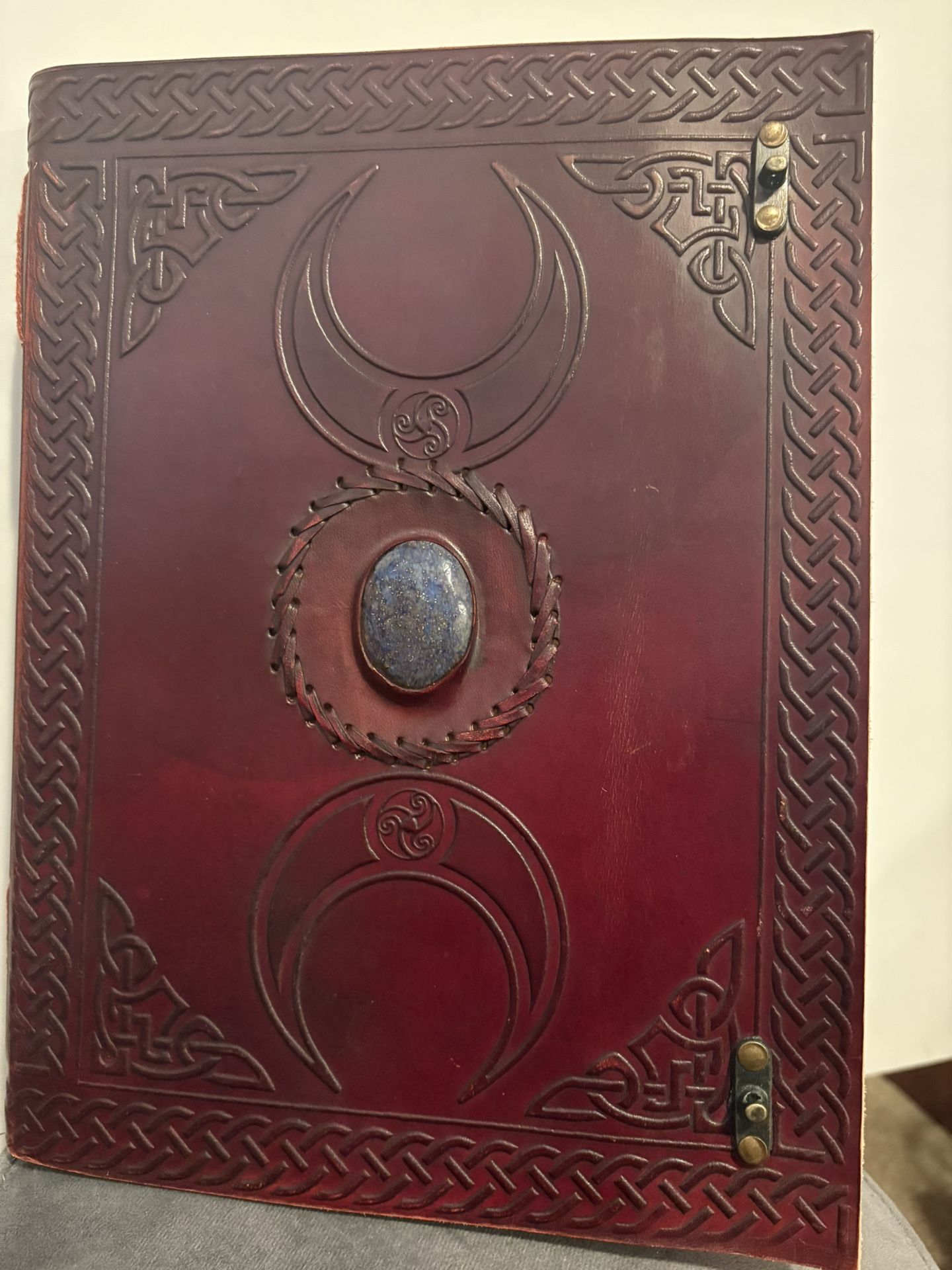 Blue moon leather bound drawing book