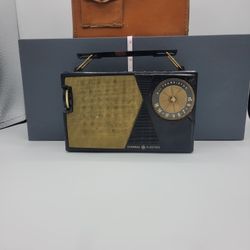 Vintage Radio With Leather Case 