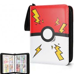 Portable 4-Pocket Trading Card Binder