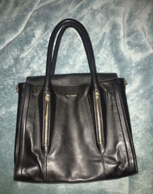 Italian leather designer handbag