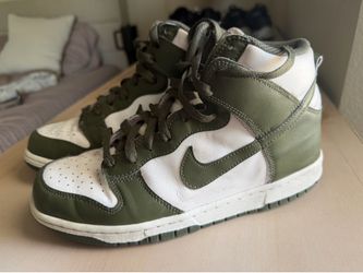 Nike Dunk High, Olive - 7Y