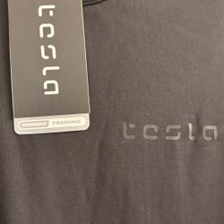 2 Tesla Moisture Wicking Shirts - Medium 