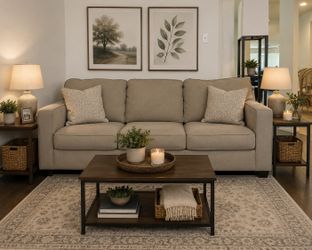 🛋️ Modern Beige Sofa – Spacious, Clean & Super Comfortable – OBO