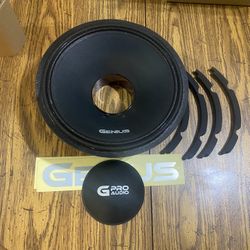 New Recone Kits 10” Genius Audio M0910 Midrange Midbass Speaker $50 Each 