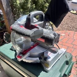 Craftsman miter saw laser 10 inch with two new blades