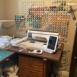 Baby Lock Solaris 2 Sewing and Embroidery Machine with Upgrades.  $9,000