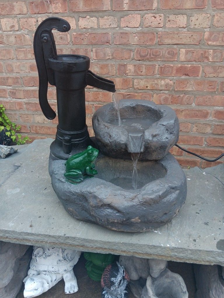 24" Fiberstone Electric Outdoor Fountain
