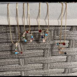 Gold Plated Initial Necklace