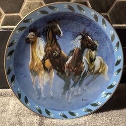 The Four Winds  by Diana Beach Horses plate