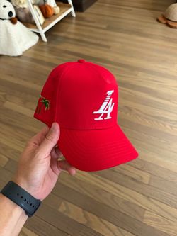 Los Angeles LA Dodgers/Lakers combo red A-frame Hat