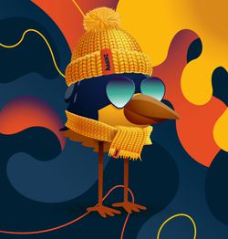 Drippy Birdz Framed Art 16”x32” Thumbnail