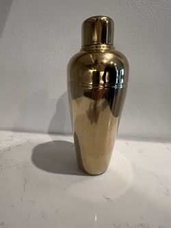 Gold Tone Williams Sonoma Cocktail Shaker 