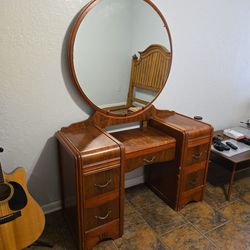 Antique Vanity W/ Mirror