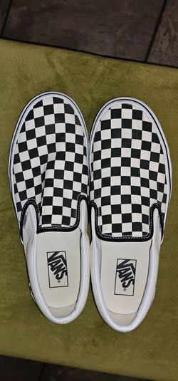 Like New Vans Classic Slip-On Checkerboard Black White Mens 9.5 / Womens 11