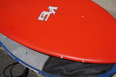 Kane Garden Fish 6'0” quad surfboard red for Sale in Los