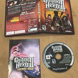 Guitar Hero III: Legends of Rock (Sony PlayStation 2, 2008) Complete