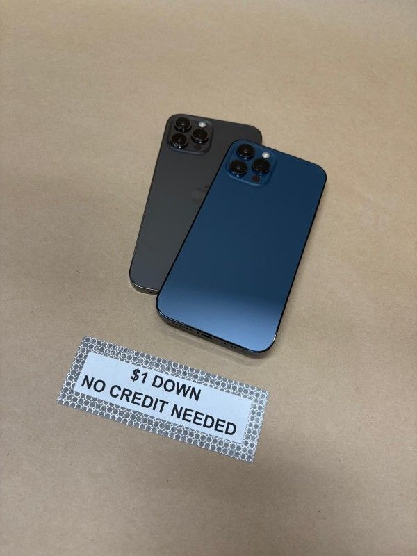 Apple IPhone 12 Pro Max 5G - Only $1 Today Pay The Rest Later!