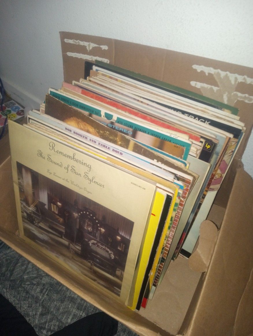 Box of 45 records