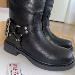 Princess Polly Billini Kaylen Riding Boots Black Size Womens 9 NEW IN BOX $140 MSRP