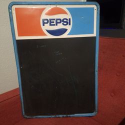 Original Pepsi Cola Menu Board 