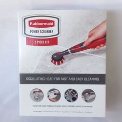 Rubbermaid Power Scrubber 5-Piece Kit