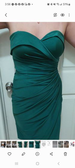 New Beautiful Cocktail Dress, Emerald Green