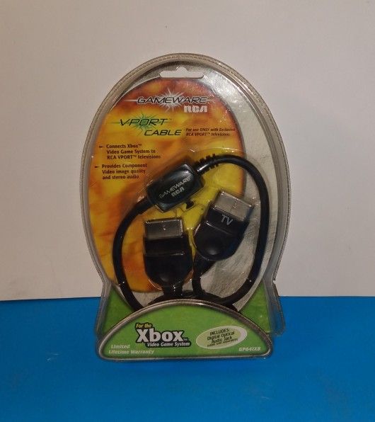 XBOX Vport Cable Gameware RCA Television GP641XB 8 Ft Length NIB