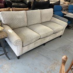 Grey Diamond Swirl Pattern Couch Sofa (in Store)