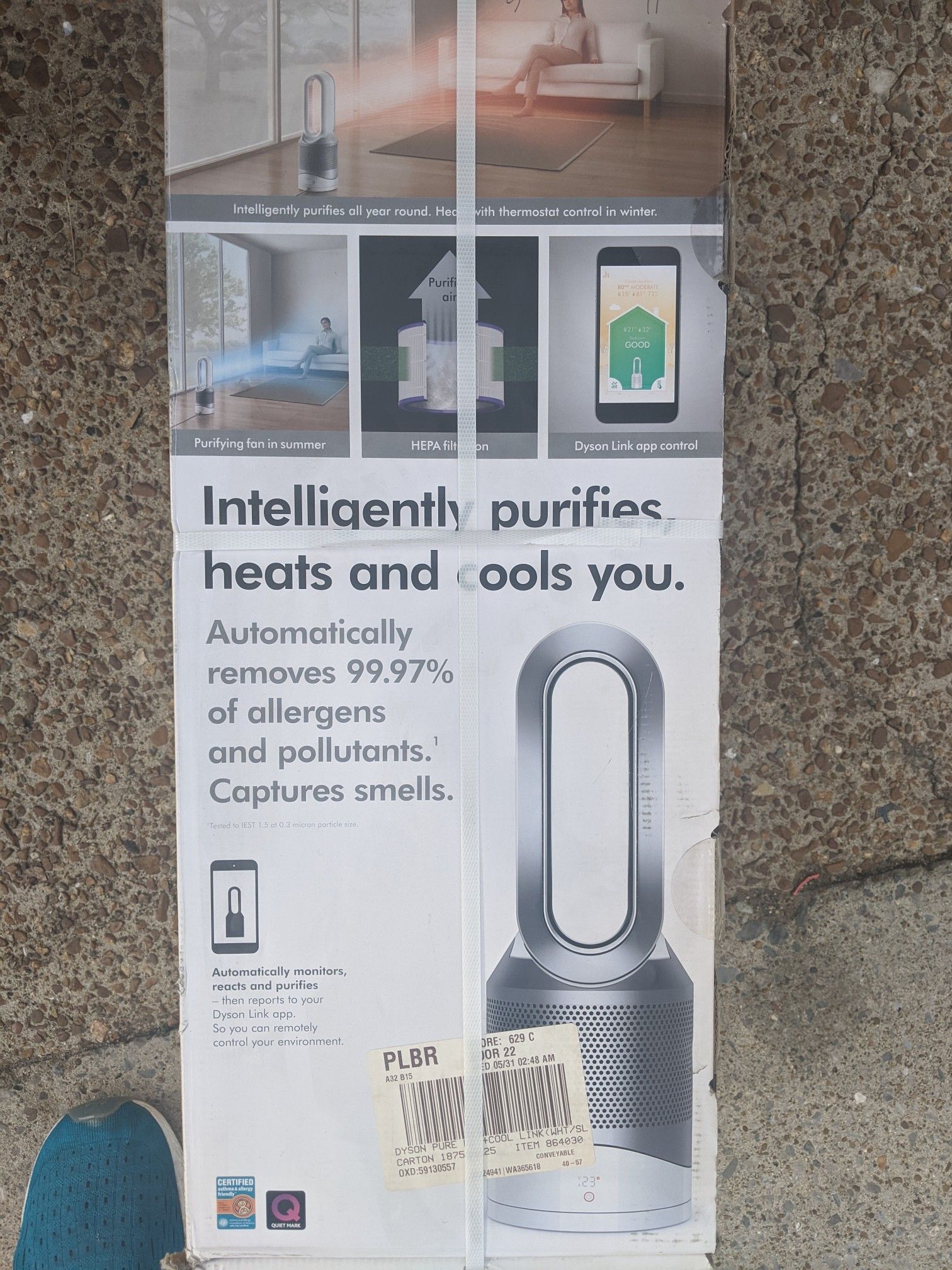 Dyson Pure Hot + Cool Link 10-Speed 300-sq ft True Hepa Air Purifier