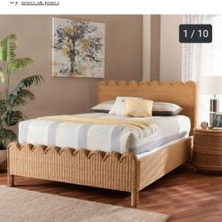 Bohemian and coastal style, Queen bed(NEW In A Box)