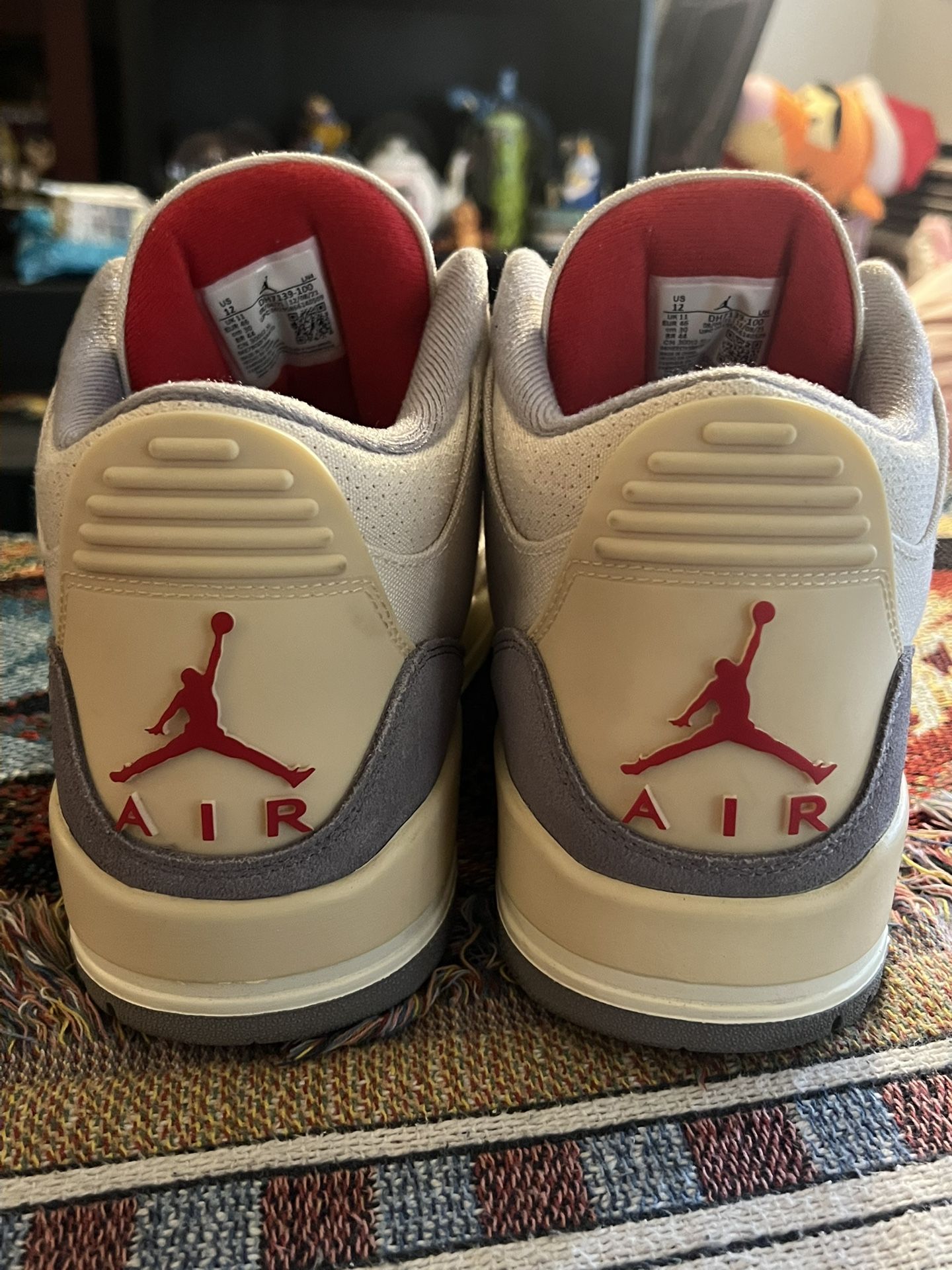 Air Jordan 3 Muslin Sz 12