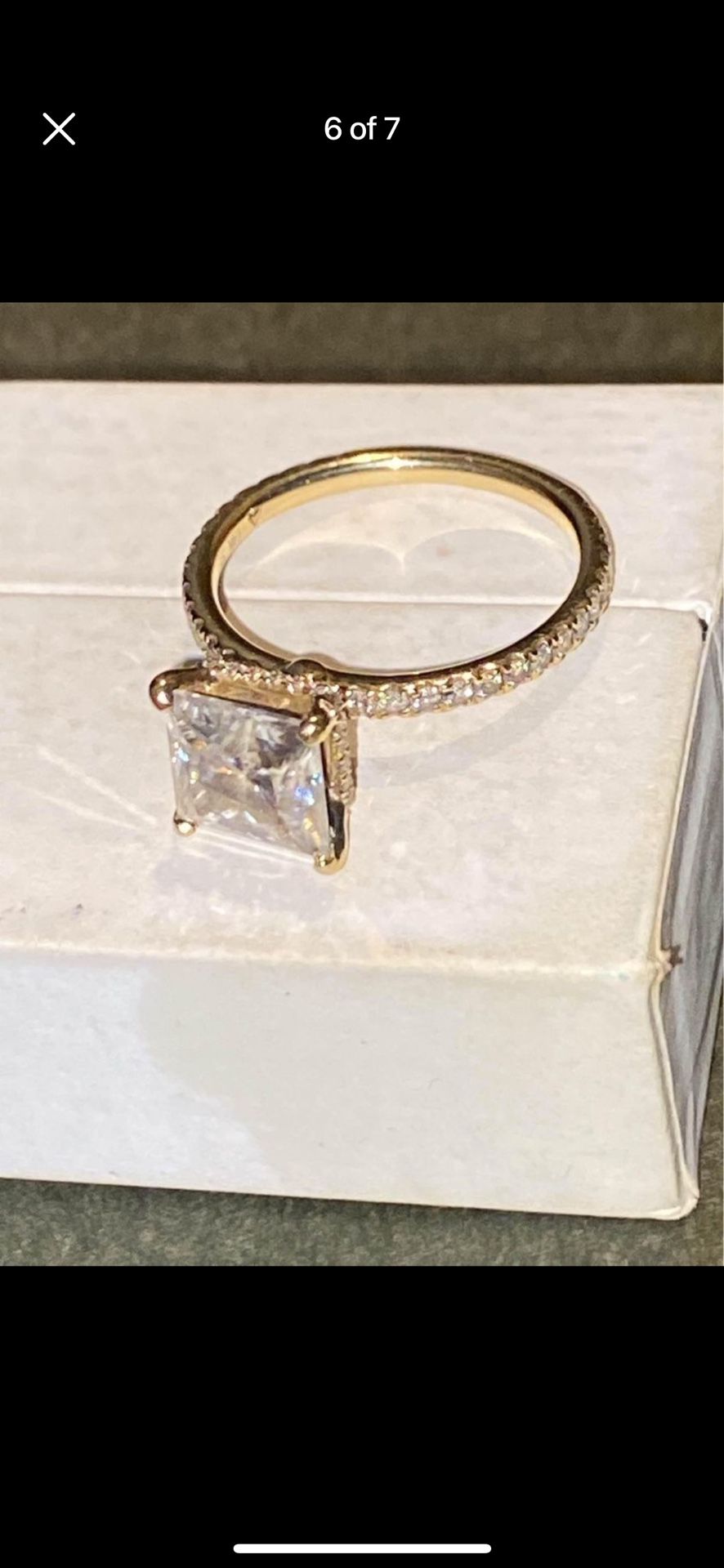 Beautiful Moissanite engagement  or wedding ring 3.27Ct