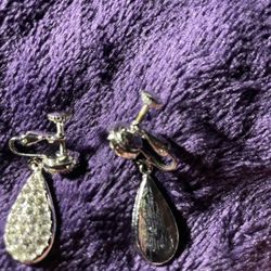 Earrings Vintage Silver