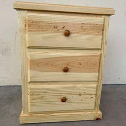 3 Drawer Pine Natural Finish 