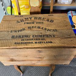 Civil War Reproduction Hardtack Box and Candle Lantern