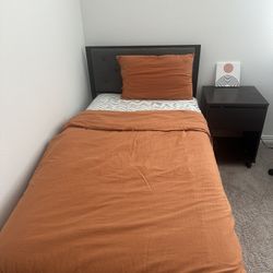 Bed Frame And New Mattress 